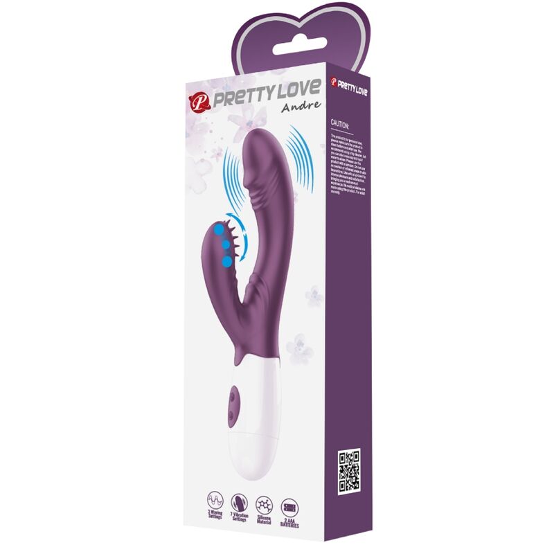 Pretty Love - Andre Rabbit Vibrator & G-Punkt-Stimulator Lila