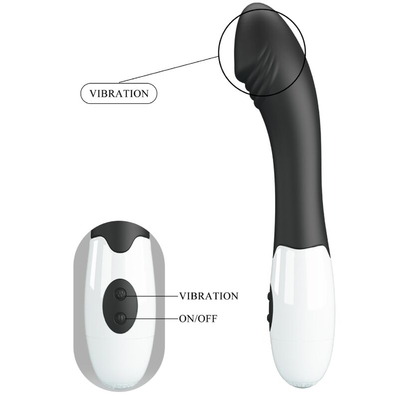 Pretty Love - Elemental G-Spot Vibrator 30 Modi Schwarz