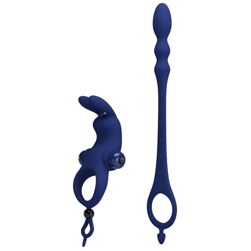 Pretty Love - Ayad Rabbit Vibratorring Mit Stecker Blau