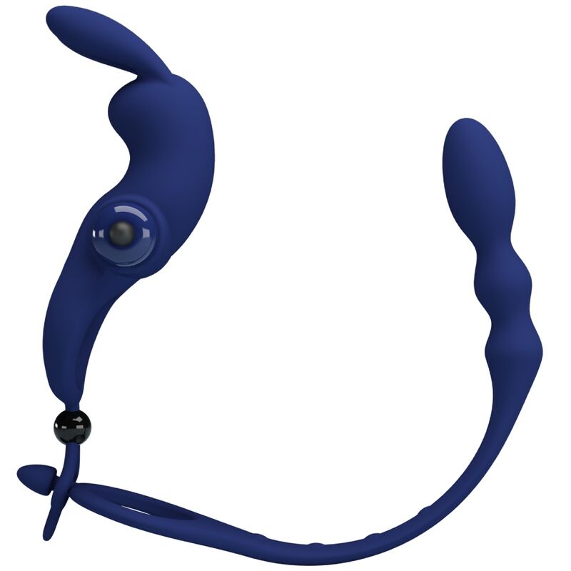 Pretty Love - Ayad Rabbit Vibratorring Mit Stecker Blau