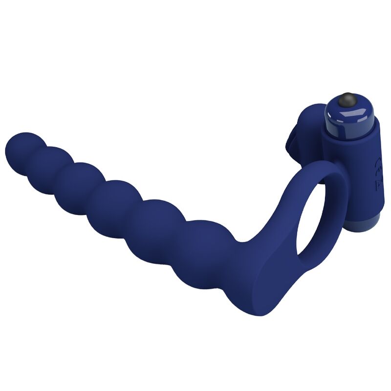 Pretty Love - Ajmal Vibrationsring Mit Stecker Blau