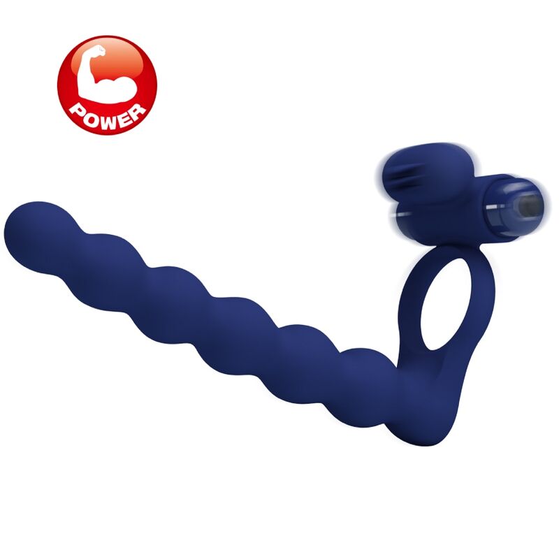 Pretty Love - Ajmal Vibrationsring Mit Stecker Blau