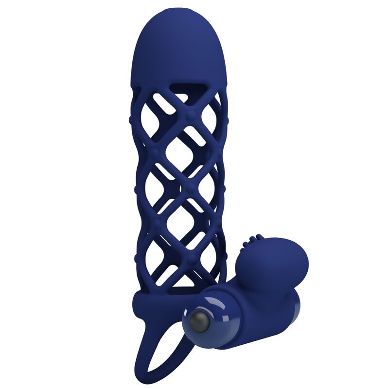 Pretty Love - Giann Vibratorring Mit Silikonhãœlle Blau