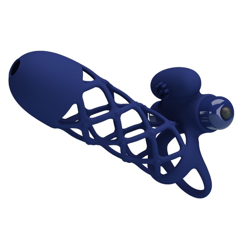 Pretty Love - Giann Vibratorring Mit Silikonhãœlle Blau