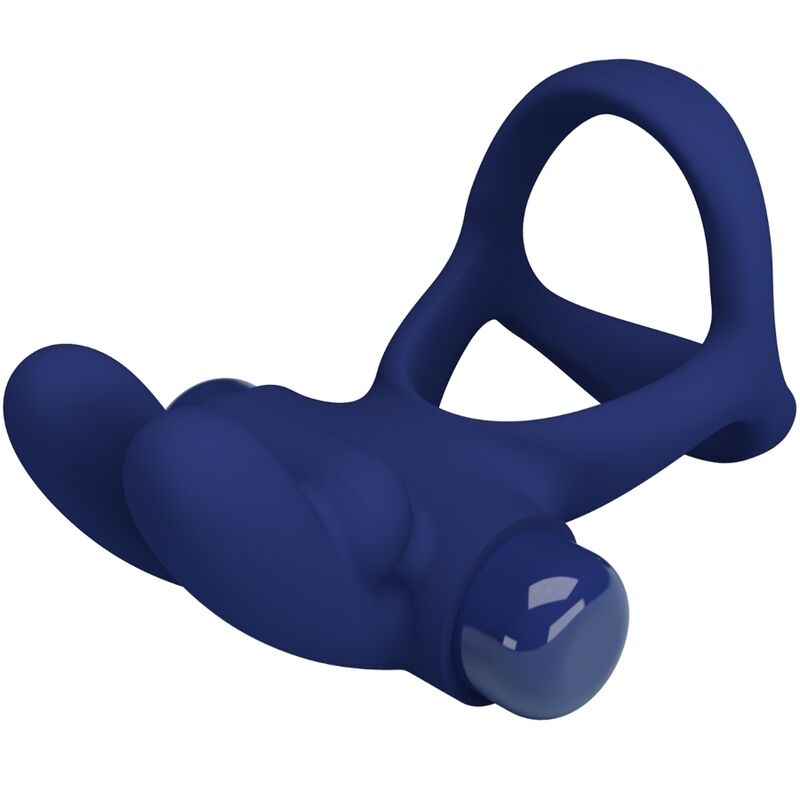 Pretty Love - Francisco Doppelter Vibrationsring Kaninchen Blau