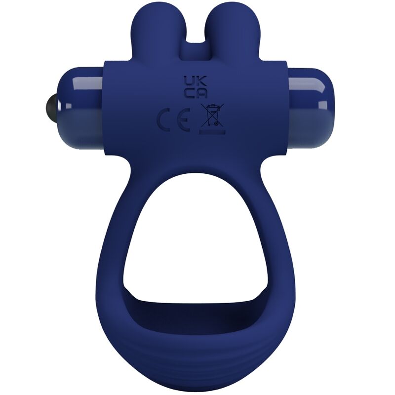 Pretty Love - Francisco Doppelter Vibrationsring Kaninchen Blau