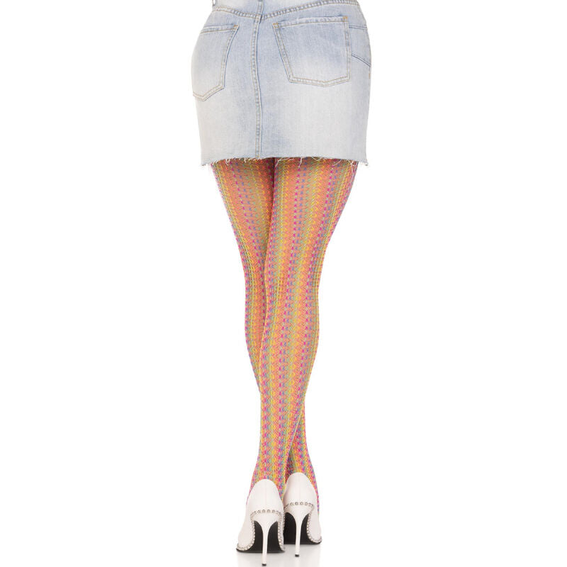 Leg Avenue - Mehrfarbige Hã„Kelstrãœmpfe