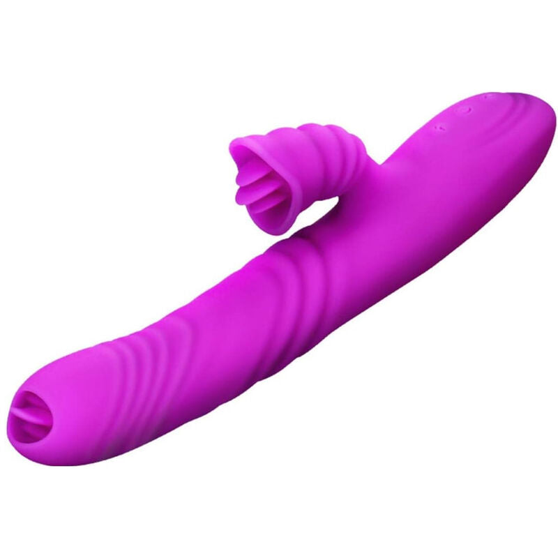 Armony - Angelia Multifunktionsvibrator Doppelzunge Violetter Wrmeeffekt
