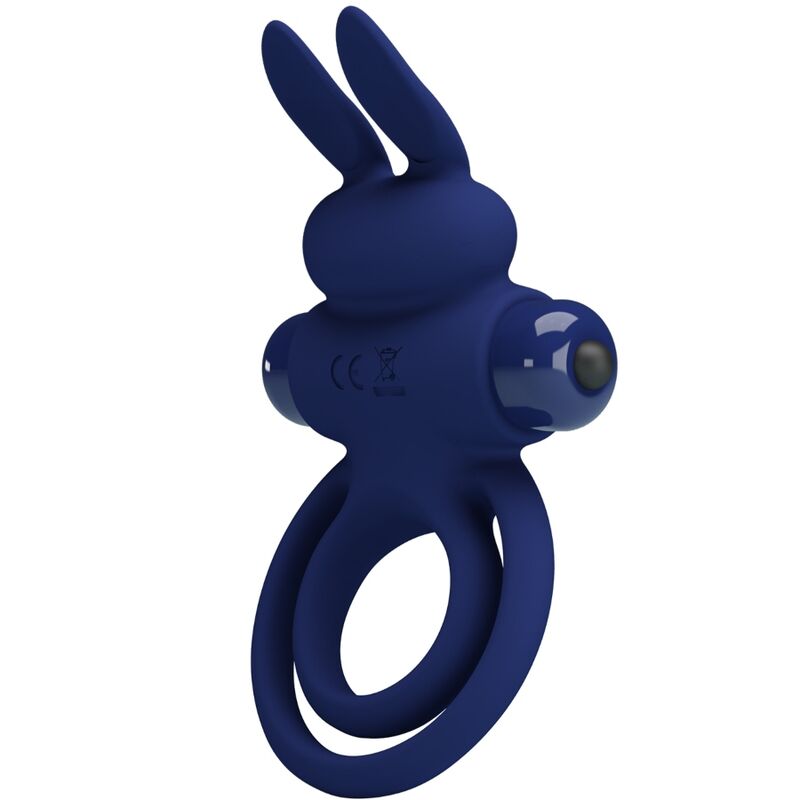 Pretty Love - Darey Dual Vibrating Rabbit Ring Blue