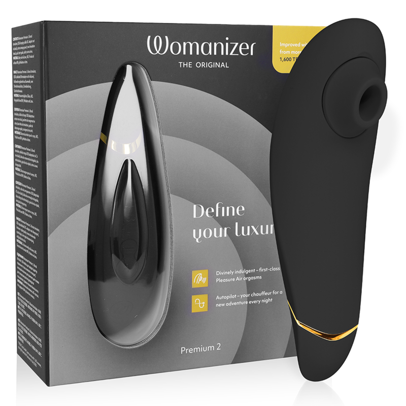 Womanizer - Premium 2 Klitoralstimulator Schwarz