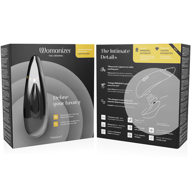 Womanizer - Premium 2 Klitoralstimulator Schwarz
