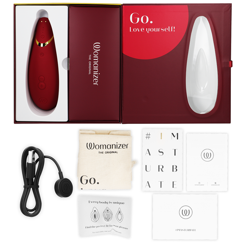 Womanizer - Premium 2 Klitoralstimulator Bordeaux