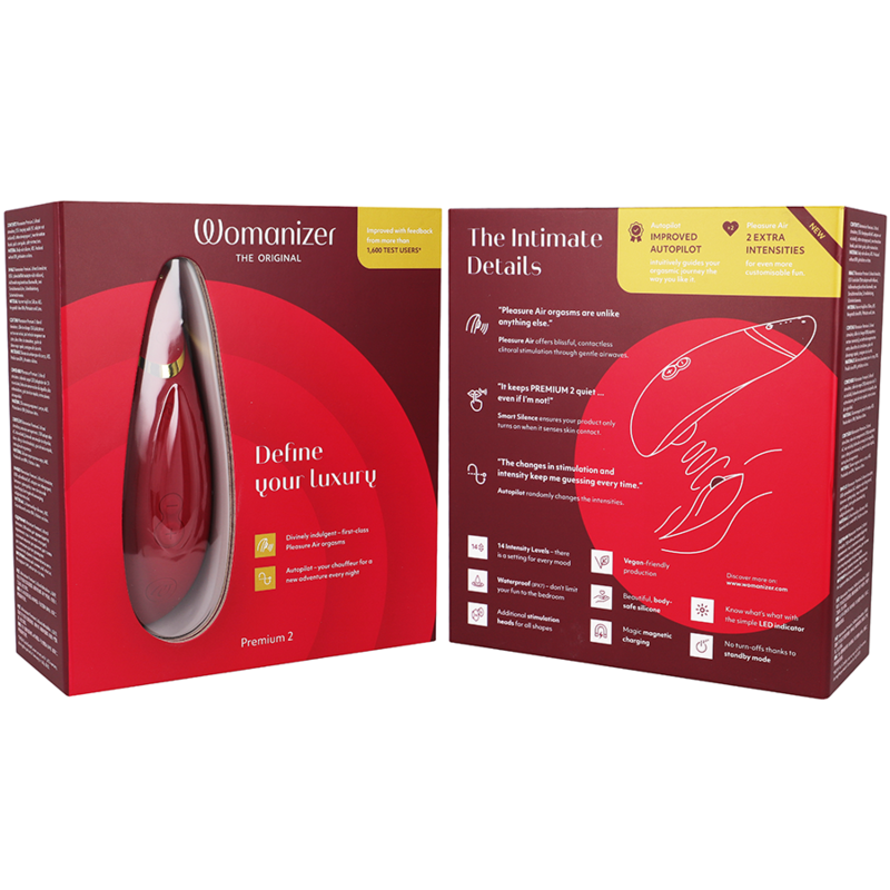Womanizer - Premium 2 Klitoralstimulator Bordeaux