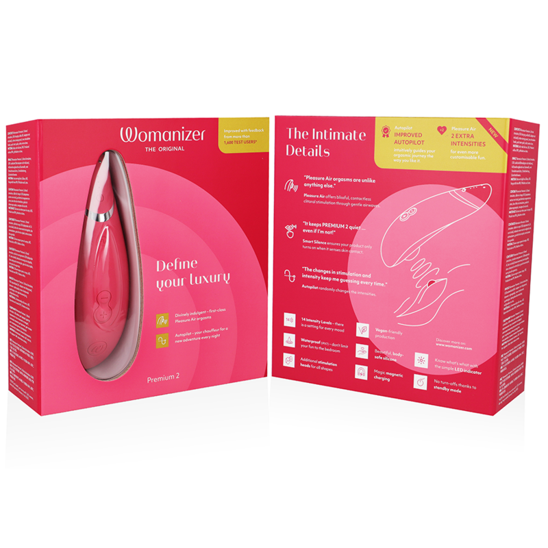 Womanizer - Premium 2 Klitoralstimulator Himbeere