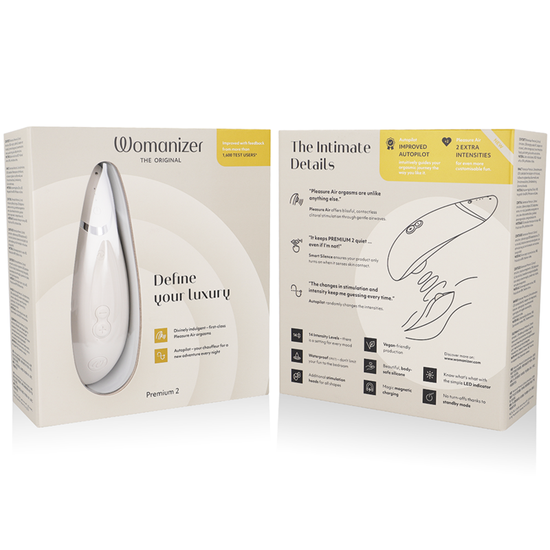 Womanizer - Premium 2 Clitoral Stimulator Warm Grey