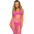 Leg Avenue - Langes Netzkleid Pink Eine Grã–Sse
