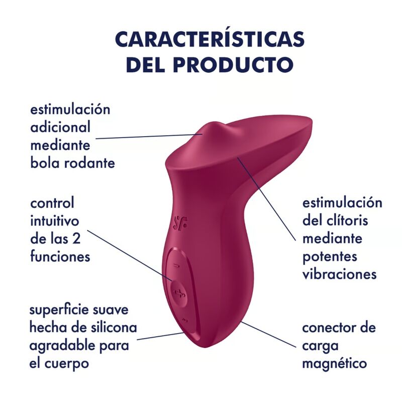 Satisfyer - Exciterrr Vibrator Auflegbarer Klitoris Fuchsia