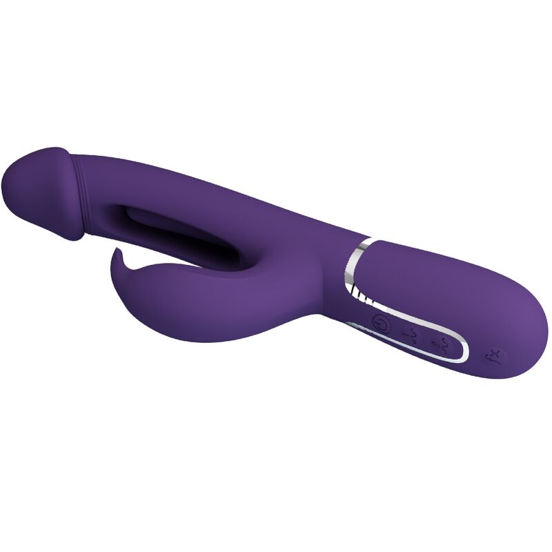 Pretty Love - Kampas Rabbit 3 In 1 Multifunktionsvibrator Mit Zunge Violett