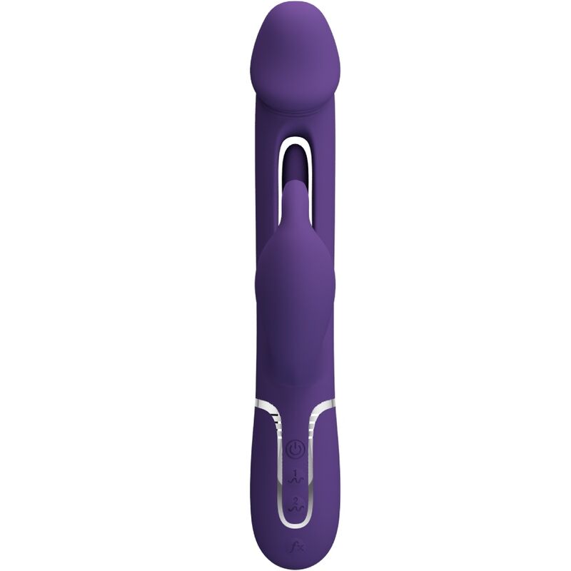 Pretty Love - Kampas Rabbit 3 In 1 Multifunktionsvibrator Mit Zunge Violett