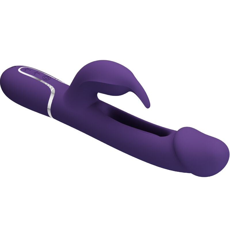 Pretty Love - Kampas Rabbit 3 In 1 Multifunktionsvibrator Mit Zunge Violett