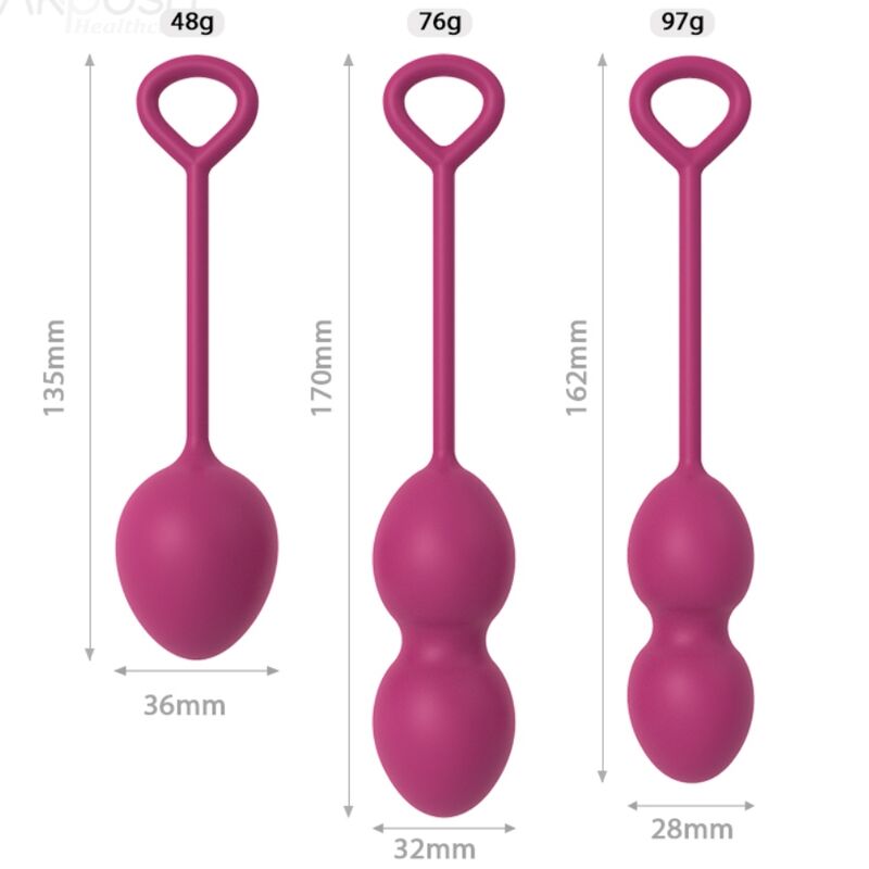 Armony - Anabiosis Vaginal Weights 3 Levels Burgundy