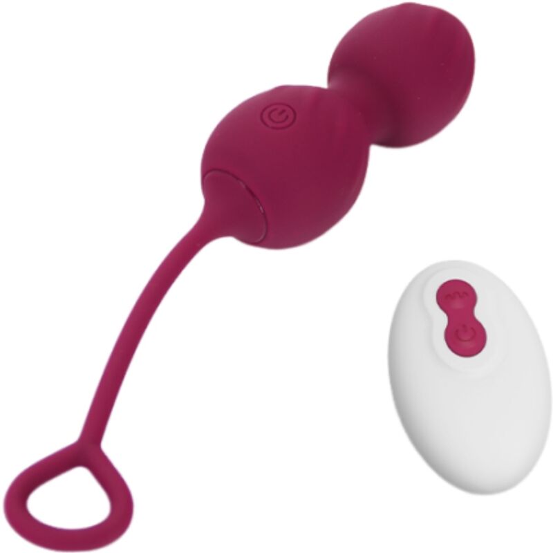 Armony - Blossoms Vaginal Hantel Vibration Fernbedienung 10 Vibrationen Dunkelrot