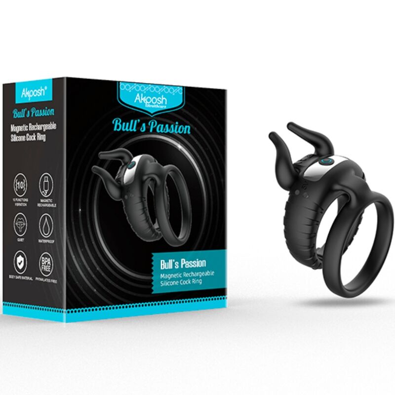 Armony - Bull's Pasion Ringvibrator 10 Geschwindigkeiten Schwarz
