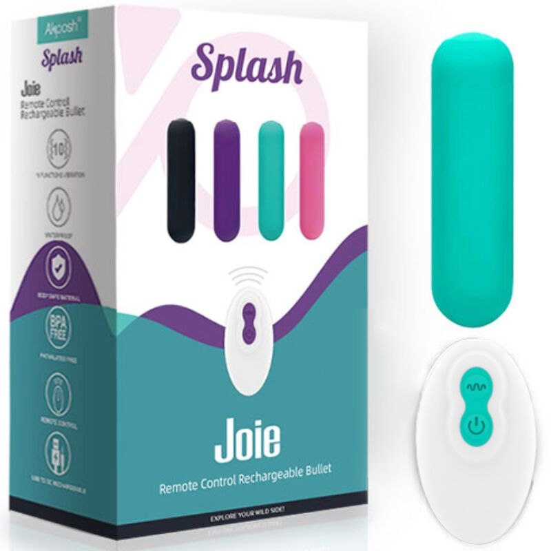 Armony - Splash Joie Vibrator Bullet Silikon Fernbedienung 10 Vibrationen 75 X 19 Cm Grãœn