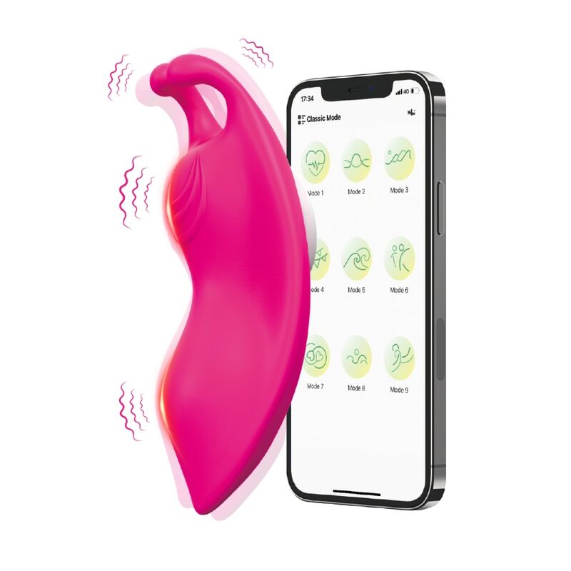 Armony - Honeybee Tragbares Höschenvibrator G-Spot Fuchsia -Kostenlose App