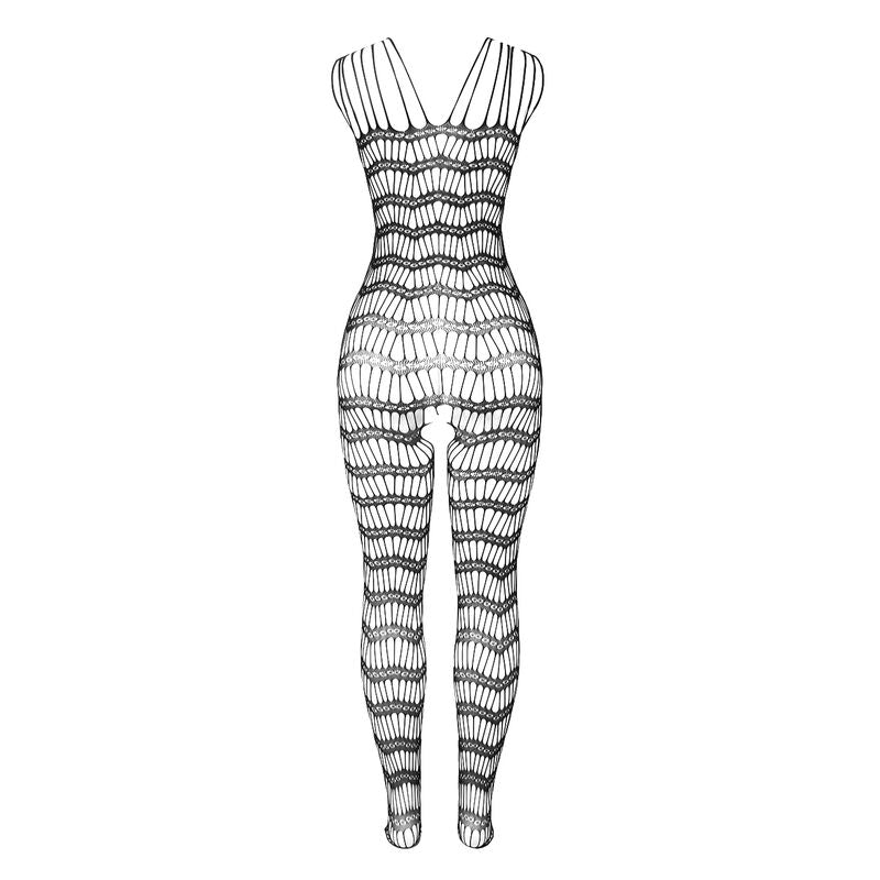 Subblime - 951696 Netz-Bodystocking Ohne Schritt Mit Trgern An Den Schultern Schwarz Eine Grã–Sse