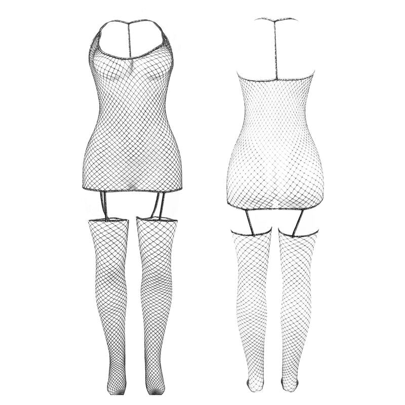 Subblime - 951955 Glnzender Netz-Bodystocking Eine Grã–Sse