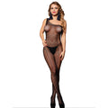 Subblime - 952037 One Shoulder Fishnet Bodystocking Mit Diamanten Schwarz Eine Grã–Sse