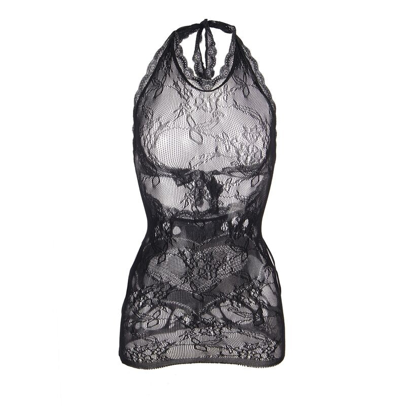Subblime - 952075 Kurzes Netzkleid Mit Rãœcken Und Herzdetail Schwarz Eine Grã–Sse