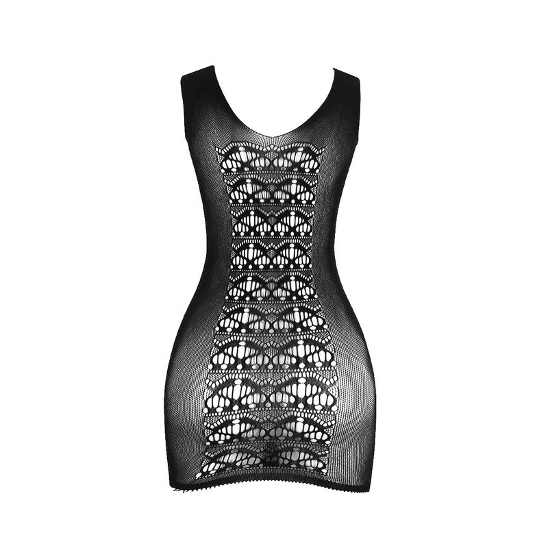 Subblime - 952167 Kurzer Elastischer Netz-Kleid Schwarz Eine Grã–Sse