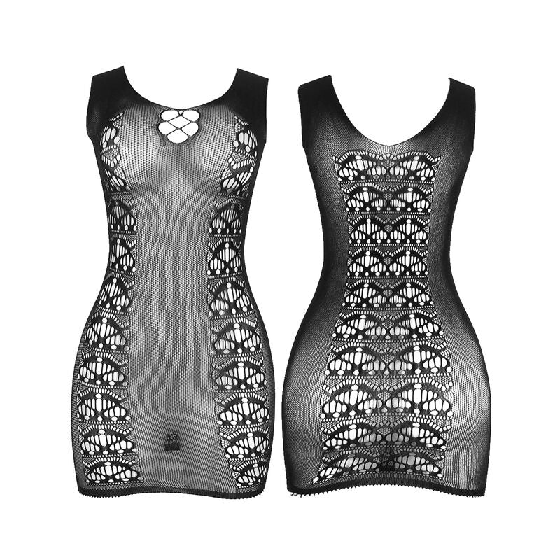 Subblime - 952167 Kurzer Elastischer Netz-Kleid Schwarz Eine Grã–Sse