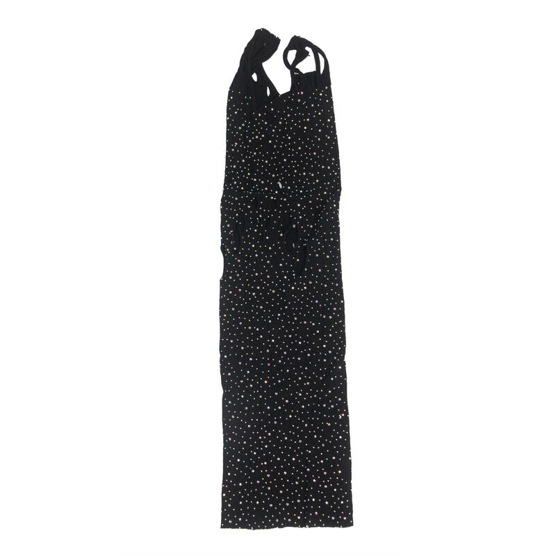 Subblime - 952198 Netz-Kleid Mit Brillanten Diamanten Schwarz Eine Grã–Sse