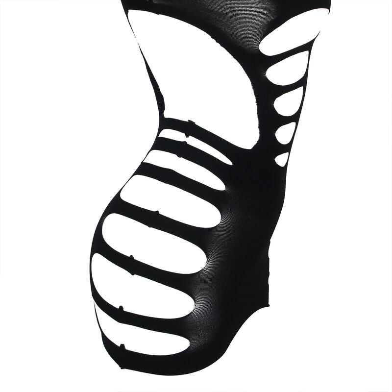 Subblime - 952266 Langrmeliger Elastischer Netz-Kleid Schwarz Eine Grã–Sse