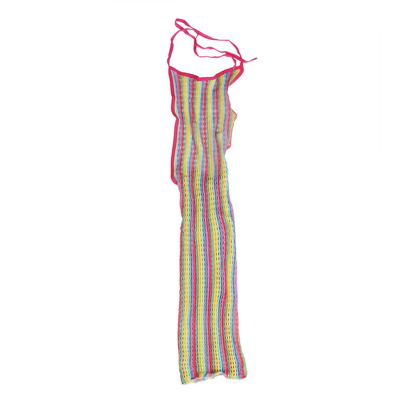 Subblime - 952341 Regenbogen-Netz-Kleid Eine Grã–Sse