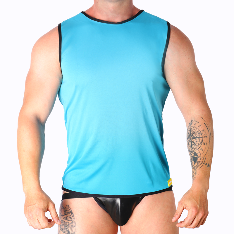 MACHO - BLAUES T-SHIRT L/XL