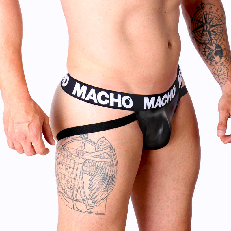 Macho - Mx25nc Jock Black Leather L