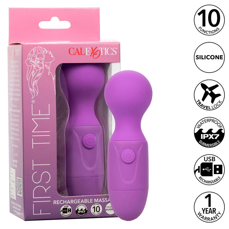 Calexotics -  First Time Wiederaufladbares Massagerã„T 10 Vibrationen Lila