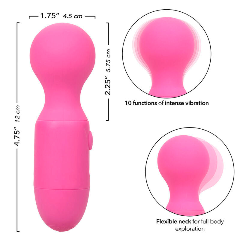 Calexotics - First Time Wiederaufladbarer Massager 10 Vibrationen Rosa