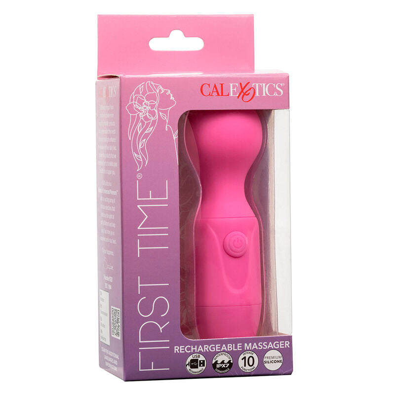 Calexotics - First Time Wiederaufladbarer Massager 10 Vibrationen Rosa