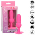 Calexotics - First Time Anal Plug Mit Perlensonde 10 Vibrationen Rosa