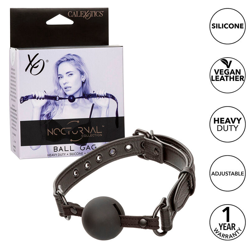 Calexotics - Nocturnal Ball Gag Silikon Schwarz