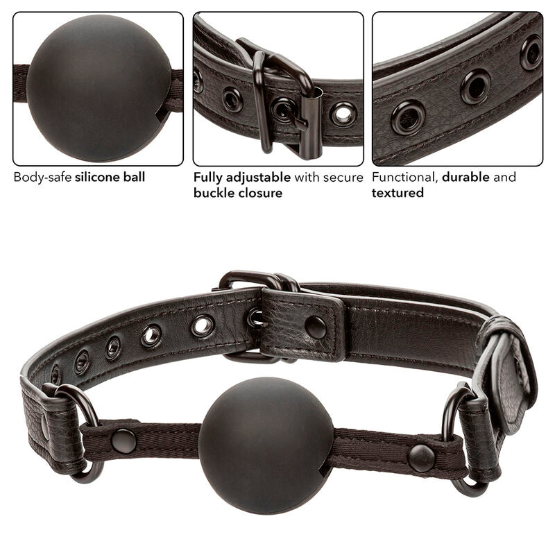 Calexotics - Nocturnal Ball Gag Silikon Schwarz
