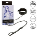 Calexotics - Nocturnal Halsband & Leine Leder Verstellbar Schwarz
