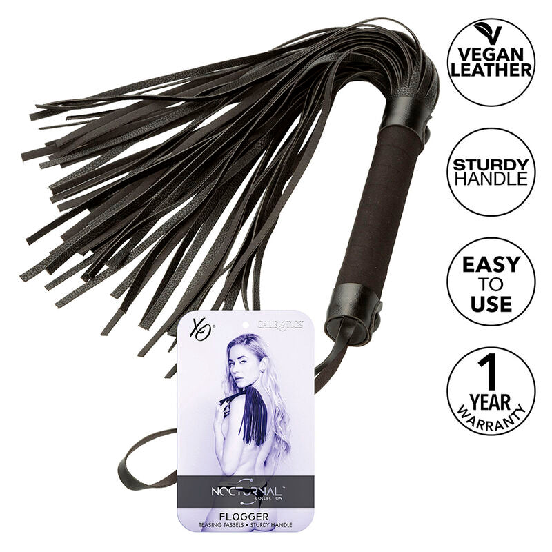 Calexotics - Nocturnal Flogger Leder Schwarz