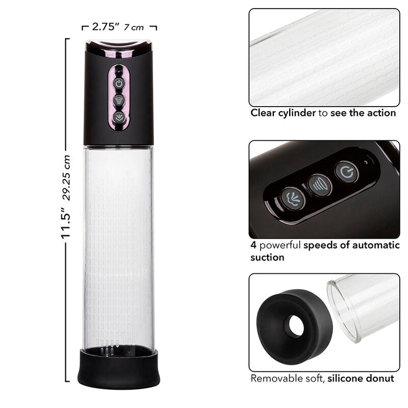Calexotics - Peak 4-Geschwindigkeits-Saugpumpe Schwarz