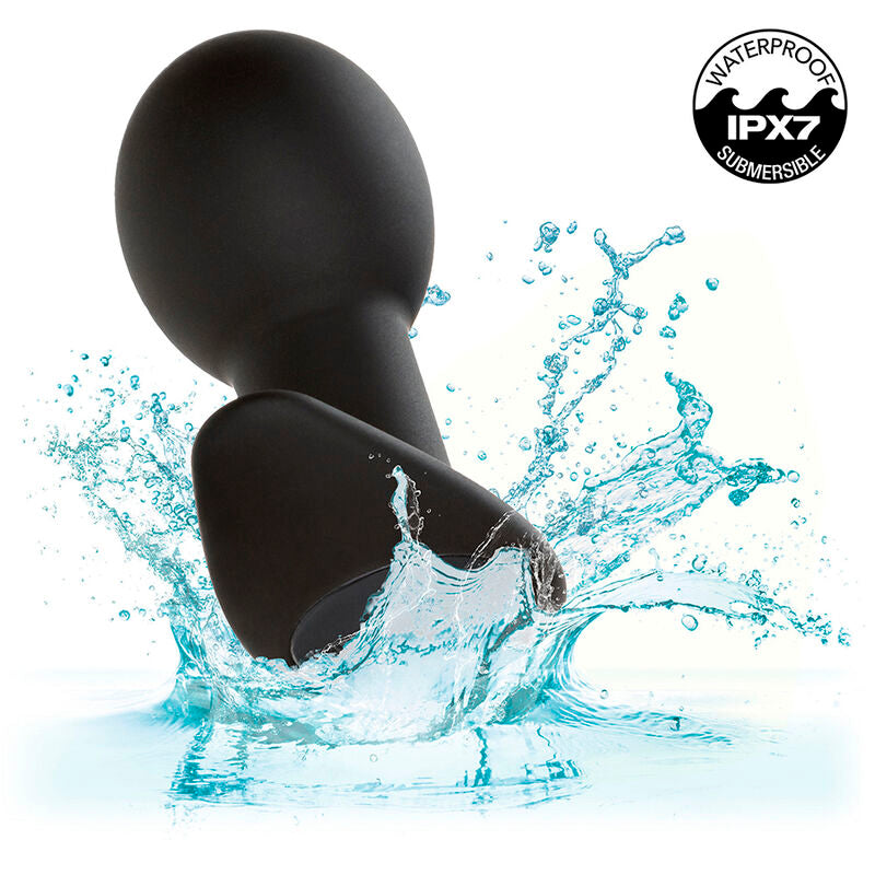 CalExotics - Rock Bottom Anal Plug 10 Vibrations Silicone Black